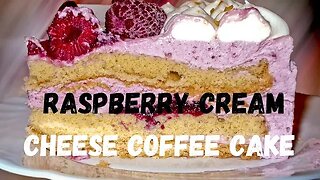 Easy Raspberry Cream Cheese Coffee Cake Recipe for Beginner Bakers#creamcheese #raspberry #cake