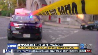 Three shot dead in less than two hours in Baltimore Wednesday night