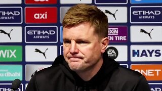 'Hurt them at times but couldn't put final piece together!' | Eddie Howe | Man City 2-0 Newcastle