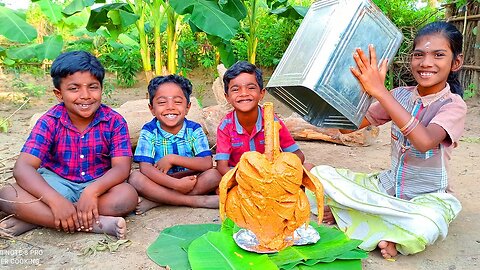 Tin Chicken Recipe | Bucket Chicken Recipe | Bucket Grilled Chicken | Village Fun Cooking