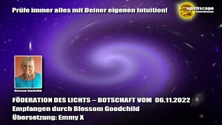 Blossom GOODCHILD - FÖDERATION DES LICHTS – BOTSCHAFT VOM 06.11.2022