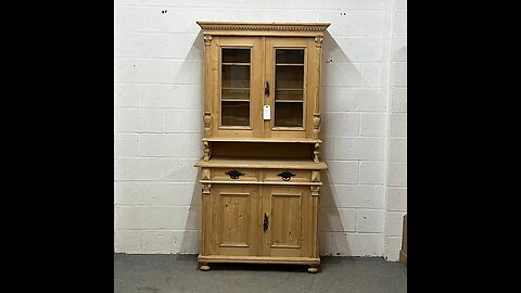 Partly Glazed Antique Pine Dresser (H4105D) @PinefindersCoUk