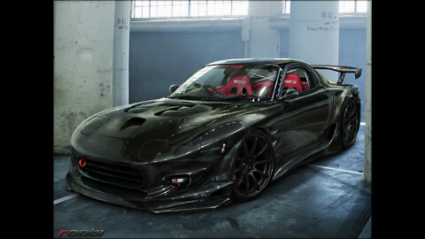Black Mazda rx7