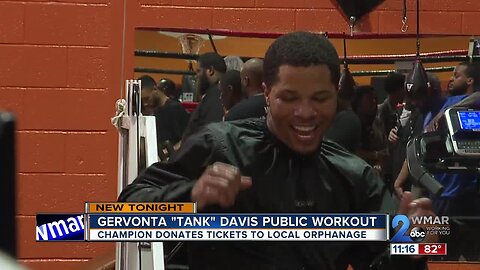 Gervonta "Tank" Davis comes home for public training