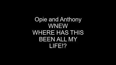 Opie and Anthony: The Nixon Tapes. Classic Ant!