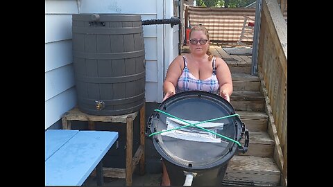 D.I.Y Rain Barrel Setup for purchased and Homemade Rain Barrel