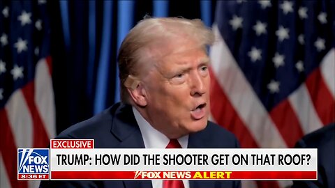 Donald Trump questions why the shooter was allowed to crawl on the roof and take a shot at him