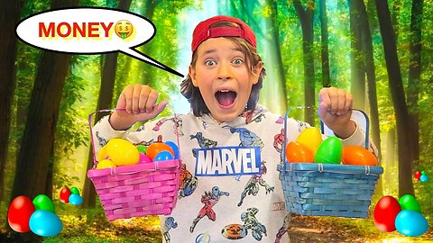 Easter Egg Hunt with MONEY and CHOCOLATE with SPECIAL guests! 🐣