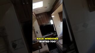 Nasty RV With The Windows Blown Out Still Stinks So Bad 🤮