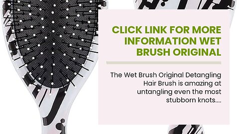 Click link for more information Wet Brush Original Detangling Hair Brush, Classic Black - Ultra...