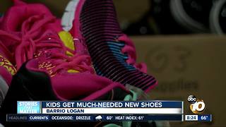 Barrio Logan students get much-needed shoes