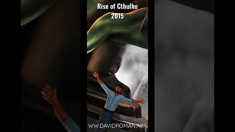 Rise of Cthulhu Digital Painting #cthulhu #lovecraft #horrorstories #darkart #scifiart