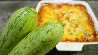 TRY DOING THIS WITH ZUCCHINI! LASAGNA ZUCCHINI RECIPE IDEA FOR DINNER