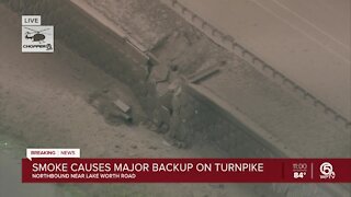 Ruptured gas line shuts down all north and southbound lanes of Florida Turnpike near Lake Worth Road