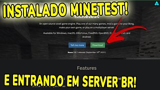 Como BAIXAR Minetest e JOGAR em nosso Servidor AtCraft!