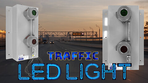 Explosion Proof Two Color Traffic LED Light - C1D1/C2D1 Signal Stack Light - ATEX Rated