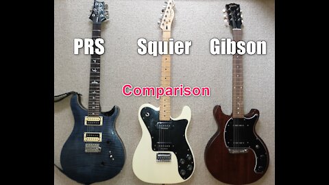 Gibson vs PRS vs Squier comparison