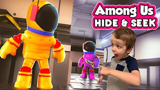 Among Us Hide N Seek 3 Round Challenge!