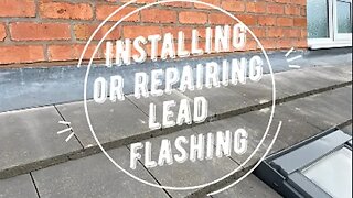 Installing or Repairing Lead Front Apron Roof Flashing