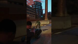 Insane GTA 5 police shootout with dangerous gang member