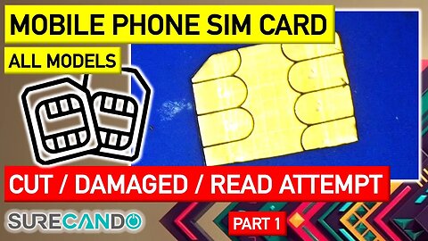 Mobile Phone SIM Card Repair attempt _ Old style - Part 1