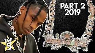 Top 5 Rapper Chains 2019 ( Part 2 ) | Travis Scott , Moneybagg Yo , DJ Mustard