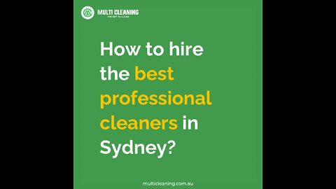 Cleaning services in Sydney - Multi Cleaning