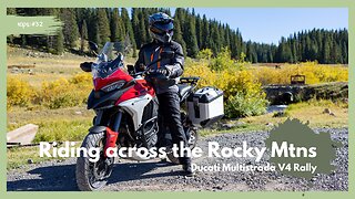 1st long ride on the 23 Ducati Multistrada V4 Rally - riding across the Rocky Mountains