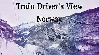 TRAIN DRIVER'S VIEW: Winter Wonderland from Myrdal to Flam