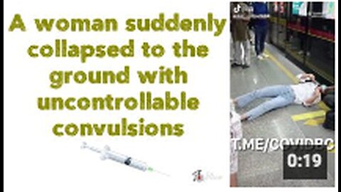 A woman suddenly collapsed to the ground with uncontrollable convulsions 💉🤔