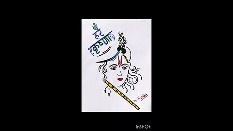 lord Krishna drawing easy and quick