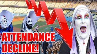 THOUSANDS of fans DON'T ATTEND Dodgers game after they honor ANTI-Catholic Drag Nuns! Check this out