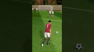 CRISTIANO RONALDO ROCKET SHOOT FREE KICK FIX GOAL DLS #dls #dls22 #fifa22 #efootball2022 #shorts