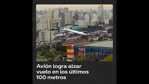 Despegue extremo en Brasil: un avión evita tragedia por un pelo