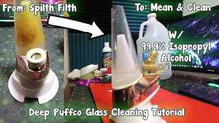 Cleaning An Abused Filthy Puffco Peak Glass, Base& Exterior Tool List in Description