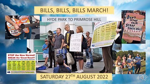 'BILLS, BILLS, BILLS' MARCH! HYDE PARK TO PRIMROSE HILL