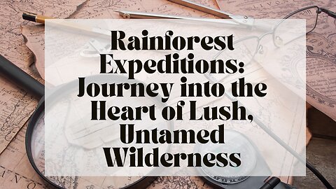 Rainforest Expeditions: Journey into the Heart of Lush, Untamed Wilderness