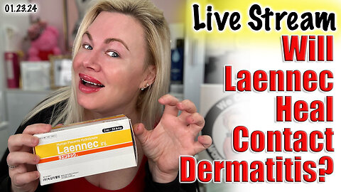 Live Stream: Can Laennec Heal Contact Dermatitis? Let's Test! AceCosm, Code Jessica10