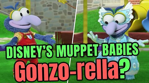 Muppet Baby show character GONZO changes to Gonzo-rella