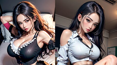 AI Lookbook Hot Beautiful Girl / Sexy Cute Women / Girlfriend Bedroom Mini Skirt