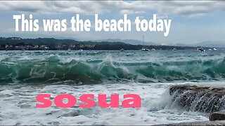 Sosua beach had some rough waves today