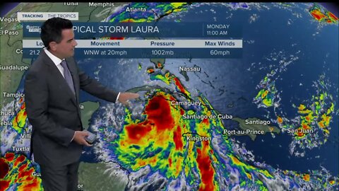Tropical storms Marco, Laura pose double threat to Gulf Coast