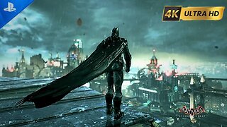 Batman: Arkham Knight Free Roam & Combat Gameplay + 4k Ultra HD