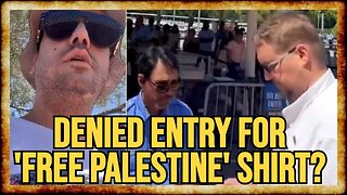 Man DENIED ENTRY From Disney Park For FREE PALESTINE T-Shirt