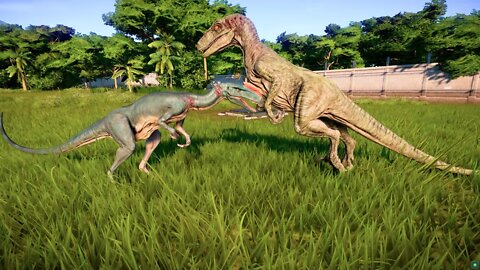 Jurassic world evolution 2 Velociraptor Vs Deinonychus Action fight Jurassic World Epic Battle
