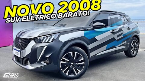 NOVO PEUGEOT E-2008 GT 2023 SUV BARATO COM VISUAL EUROPEU, SEGURO E COM ACABAMENTO PREMIUM!