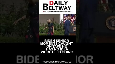 BIDEN SENIOR MOMENTS CAUGHT ON TAPE HE HAS NO IDEA WHRE HE IS GOING! #shorts #shortsvideo