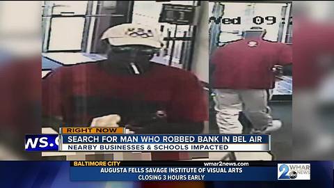 Bel Air armed bank robbery puts schools on lockdown