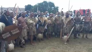 Zulu prince arrives at the funeral of Zulu queen (1)