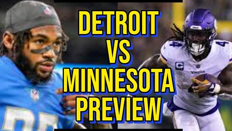 Detroit vs Minnesota Week 3: Preview #detroitlions #minnesotavikings #nfl